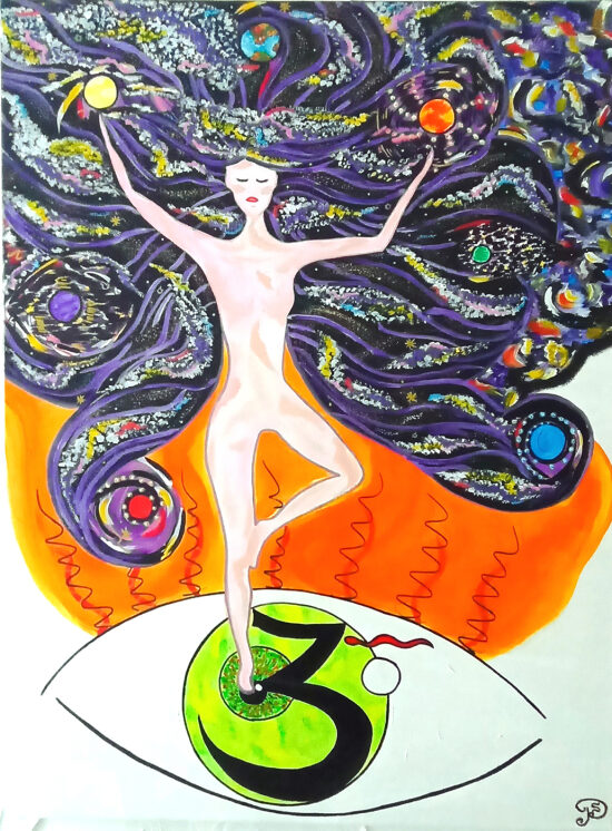 Danseuse étoilée 60x80 cm Acrylique/huile