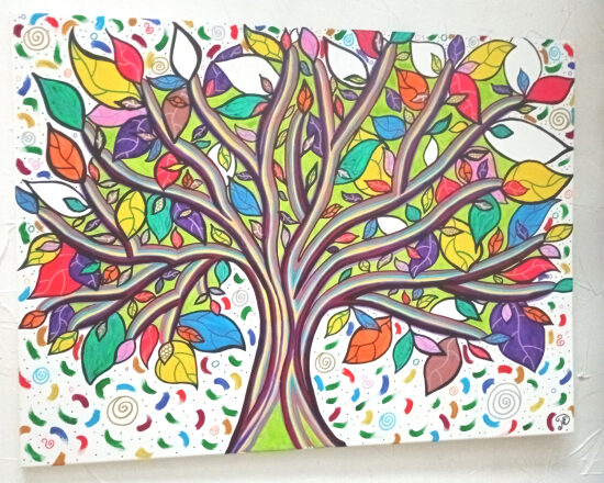 Arbre Vital 60x80 cm Acrylique/huile