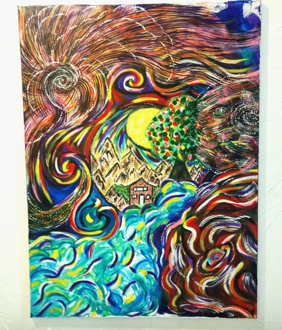Ascension 60x80 cm Acrylique/huile